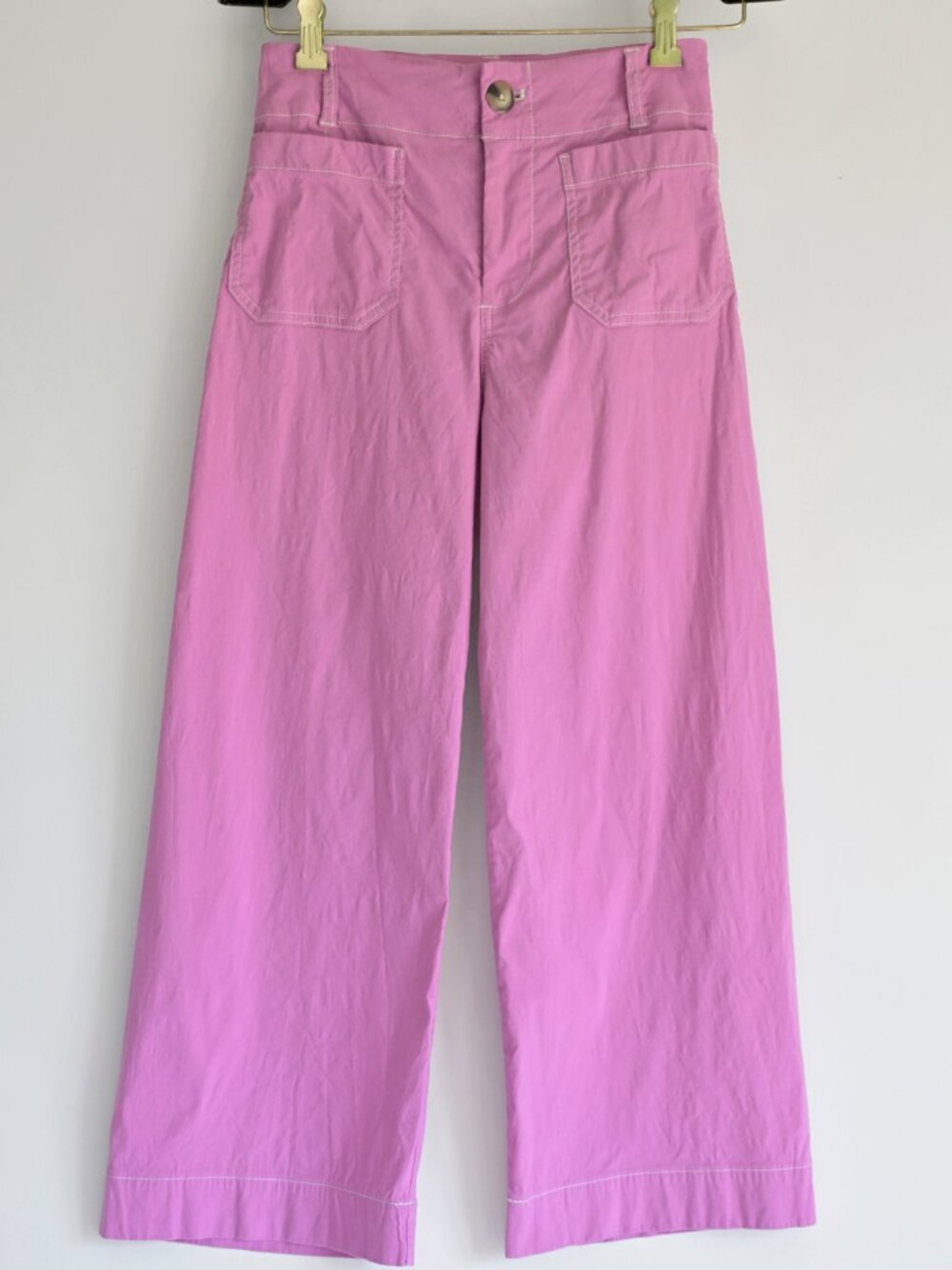 Anthropologie Maeve The Colette Pink Wide Leg Pants 24P Petite